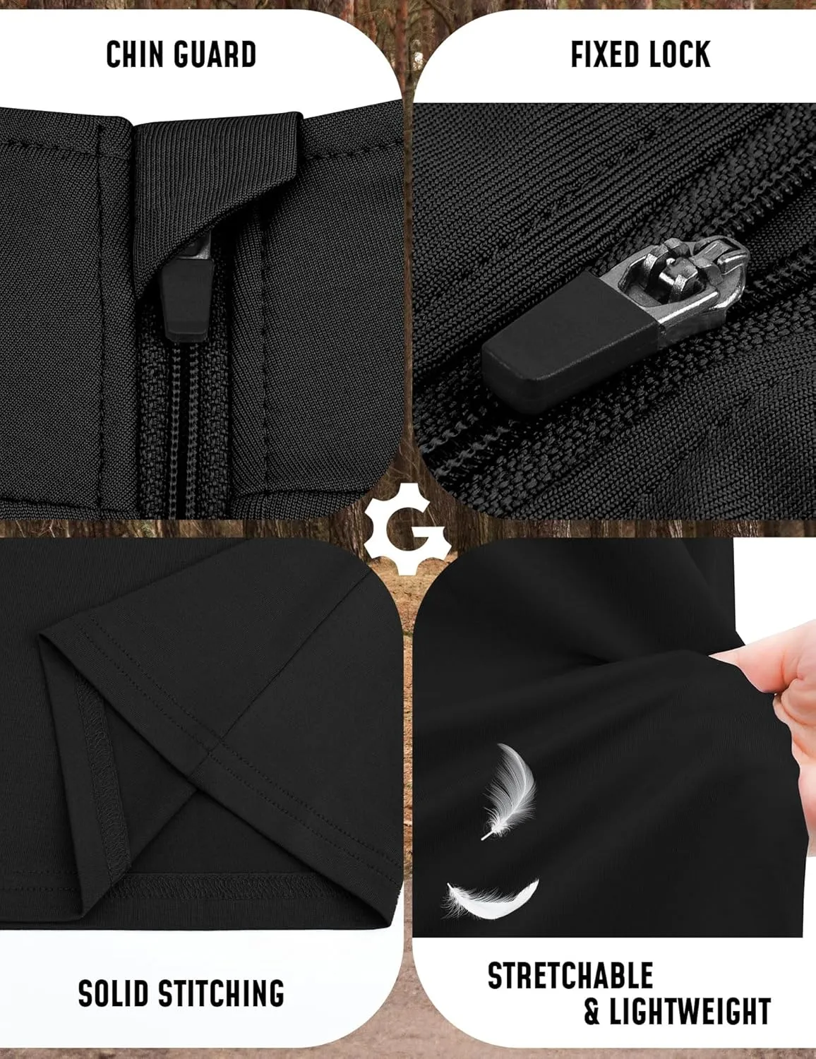 3Pack Quarter Zip Pullover Men Long Sleeve Sweatshirts Running Athletic Golf Gym Shirt Quick Dry