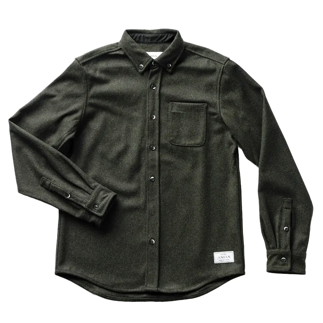 ANIN - The Modern Melton Wool - Olive