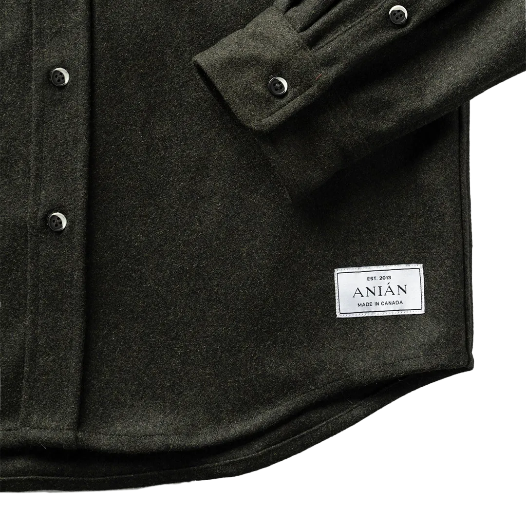 ANIN - The Modern Melton Wool - Olive