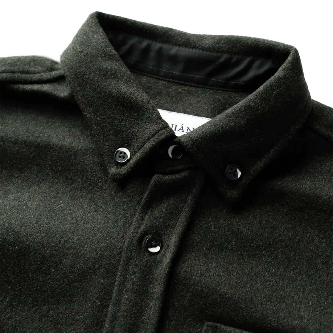 ANIN - The Modern Melton Wool - Olive