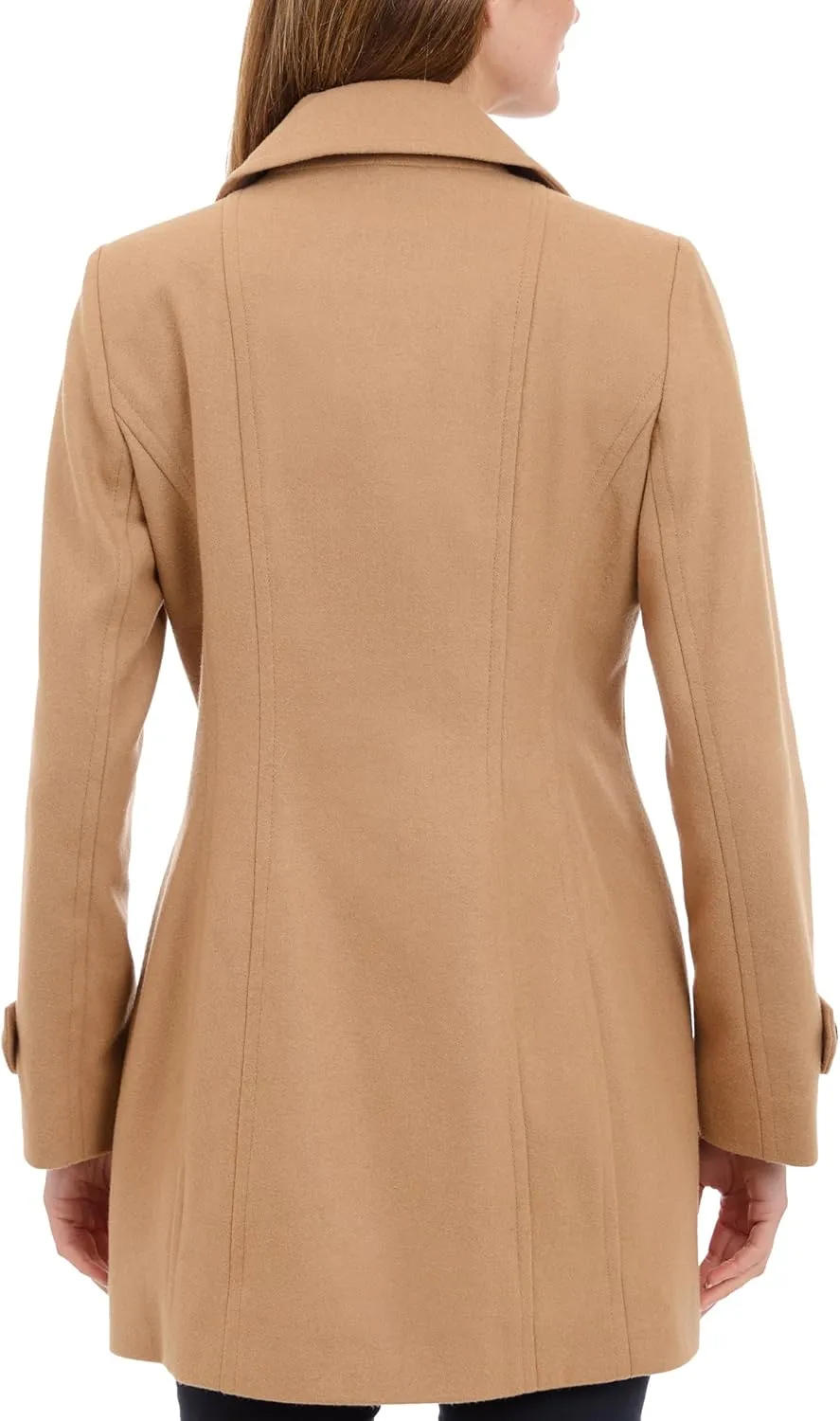 Anne Klein Women's Classic Double Breasted Coat Plus Size