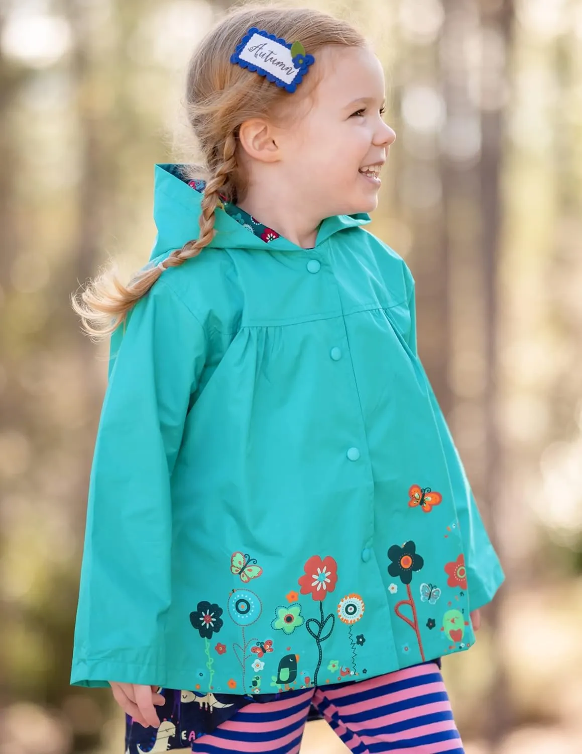 Arshiner Girl Baby Kid Waterproof Hooded Coat Jacket Outwear Raincoat Hoodies