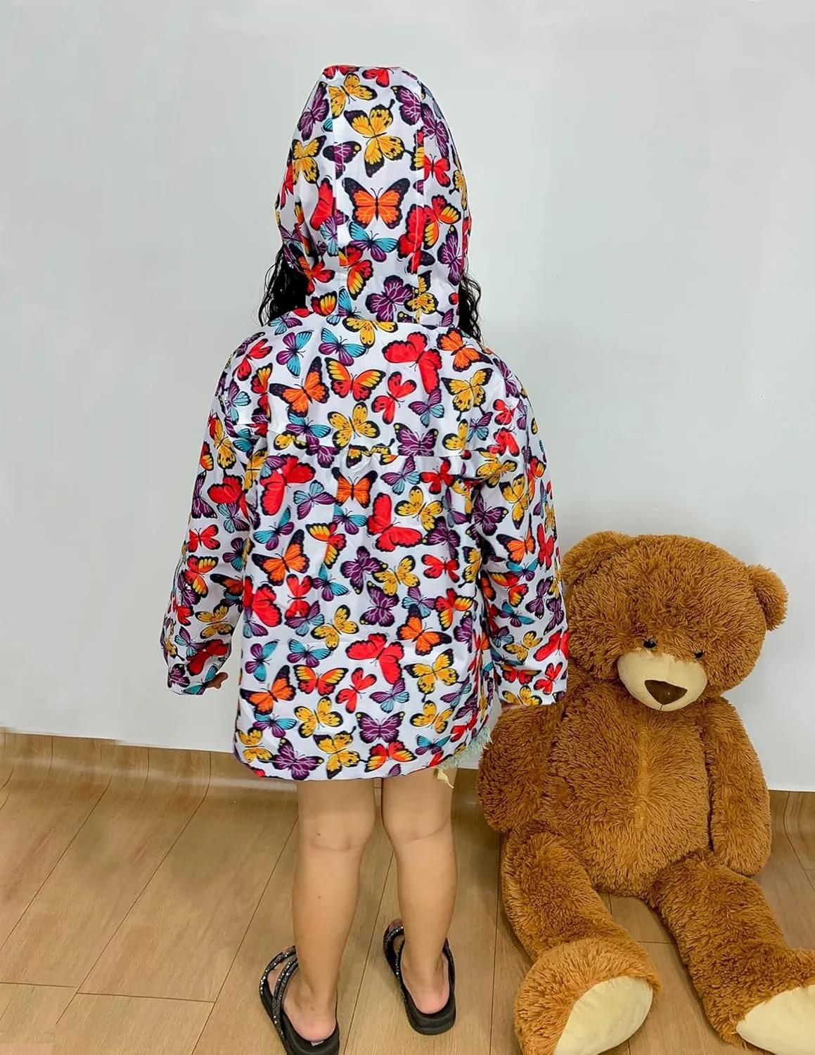 Arshiner Girl Baby Kid Waterproof Hooded Coat Jacket Outwear Raincoat Hoodies