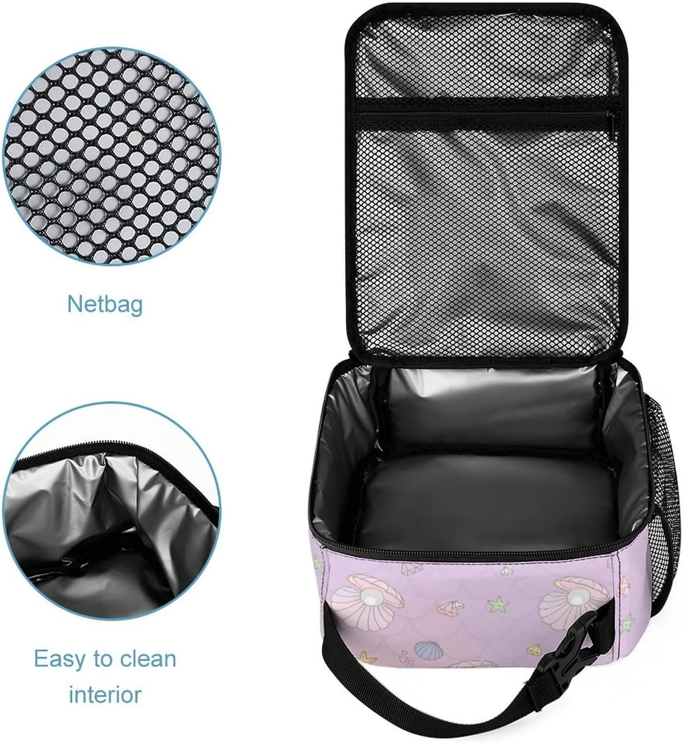 Artsadd Mermaid Backpack with Name Personalized Mermaid Gifts Mermaid Stuff Travel Laptop Backpack 3 Piece Backpack Set