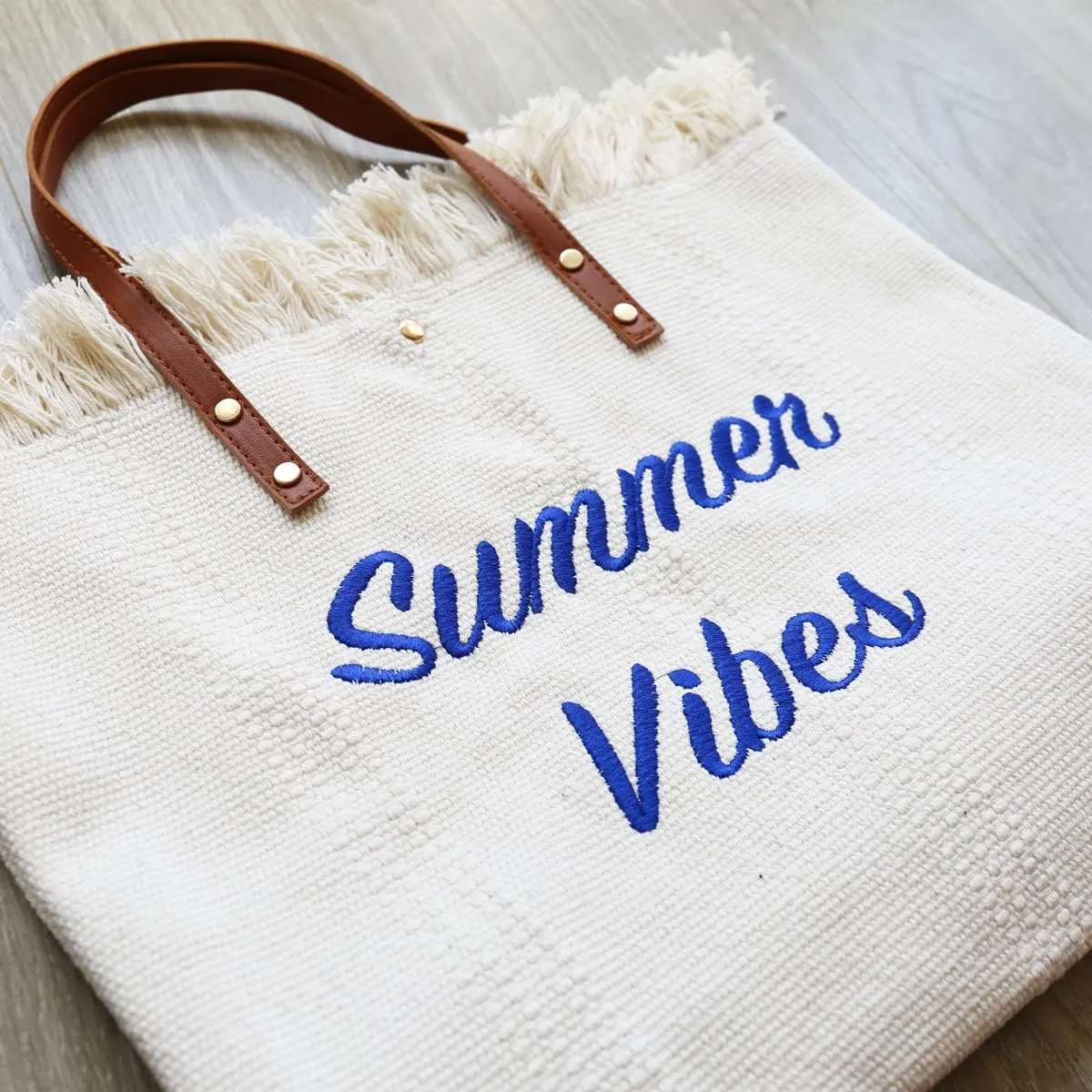 Beach Bag Straw Fringe Summer Shopper Travel Tote Large Weekend Handbag