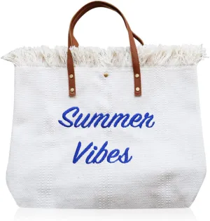 Beach Bag Straw Fringe Summer Shopper Travel Tote Large Weekend Handbag
