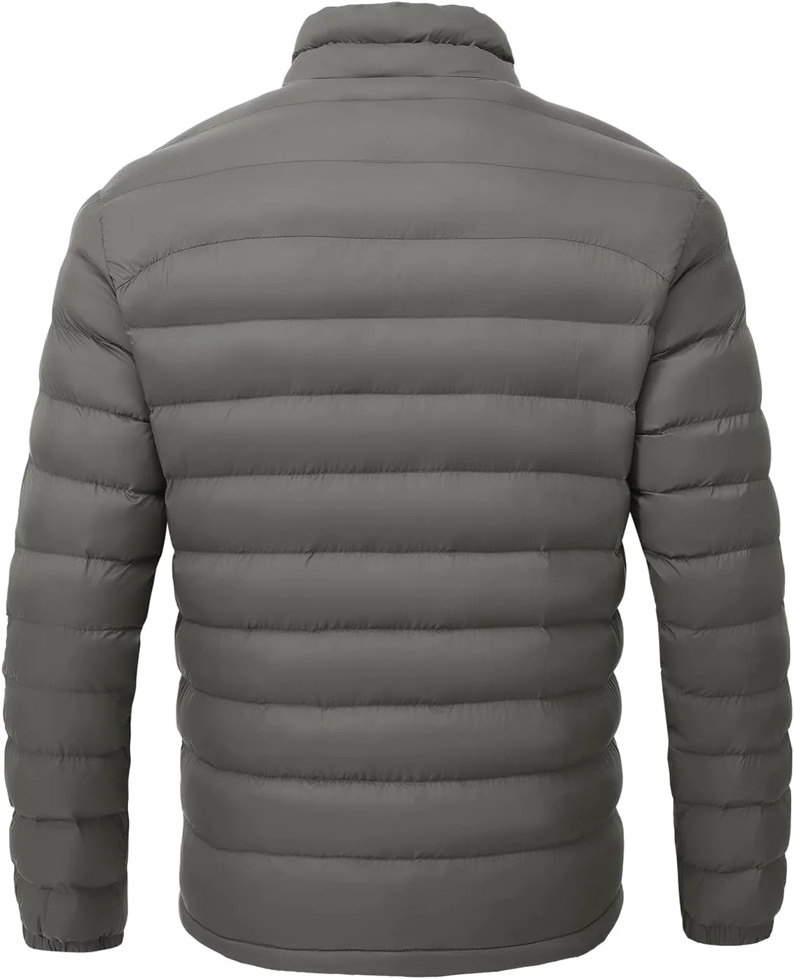 BGOWATU Men's Lightweight Packable Puffer Jacket Warm Winter Jacket for Men Down Alternative Puffy Coat