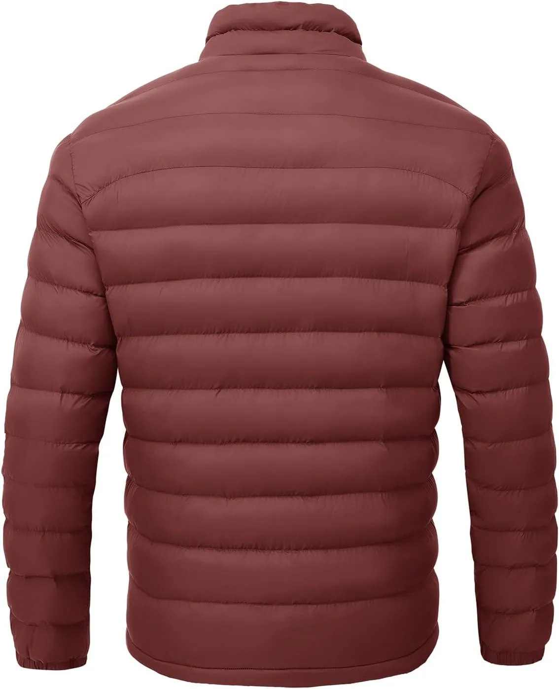 BGOWATU Men's Lightweight Packable Puffer Jacket Warm Winter Jacket for Men Down Alternative Puffy Coat