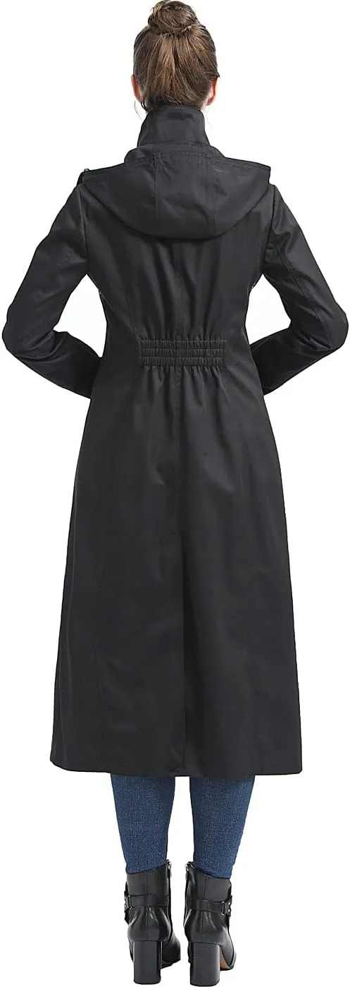 BGSD Women Kathy Waterproof Hooded Long Rain Coat - Regular & Plus Size