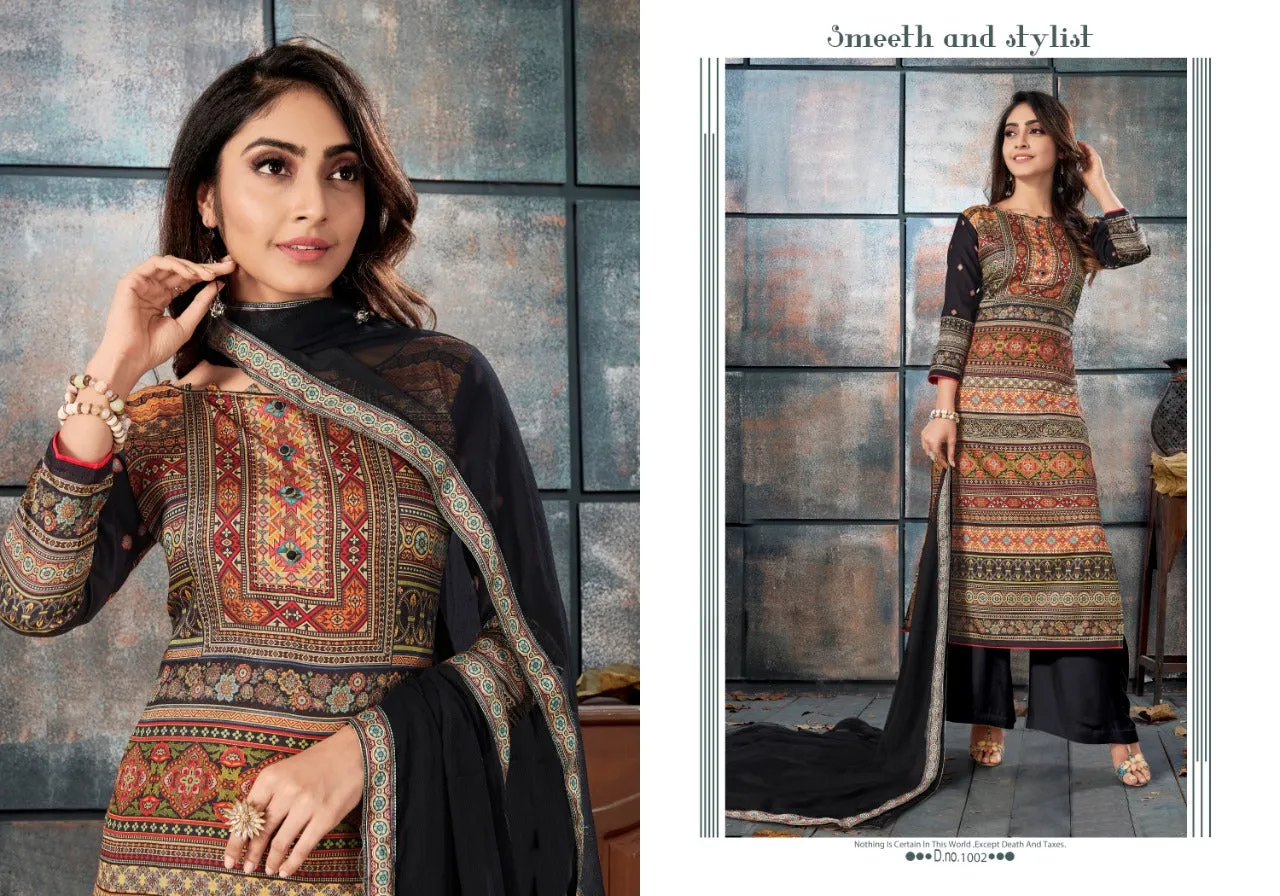 Bipson Elegance Tusser silk Authentic fabric Casual Wear Salwar Suit