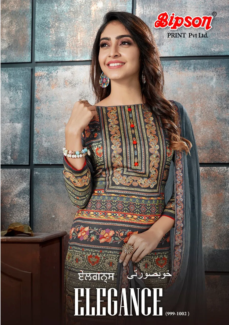Bipson Elegance Tusser silk Authentic fabric Casual Wear Salwar Suit