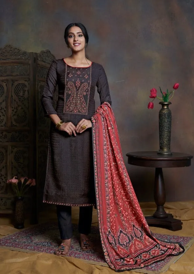 Bipson Fashion Launched Kashmiri Beauty Pashmina Printed Embroidery Work Fancy Designer Salwar Kameez