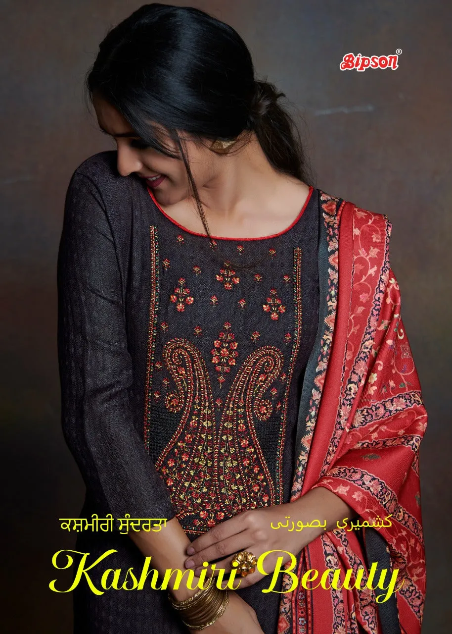 Bipson Fashion Launched Kashmiri Beauty Pashmina Printed Embroidery Work Fancy Designer Salwar Kameez