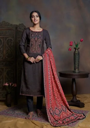 Bipson Fashion Launched Kashmiri Beauty Pashmina Printed Embroidery Work Fancy Designer Salwar Kameez