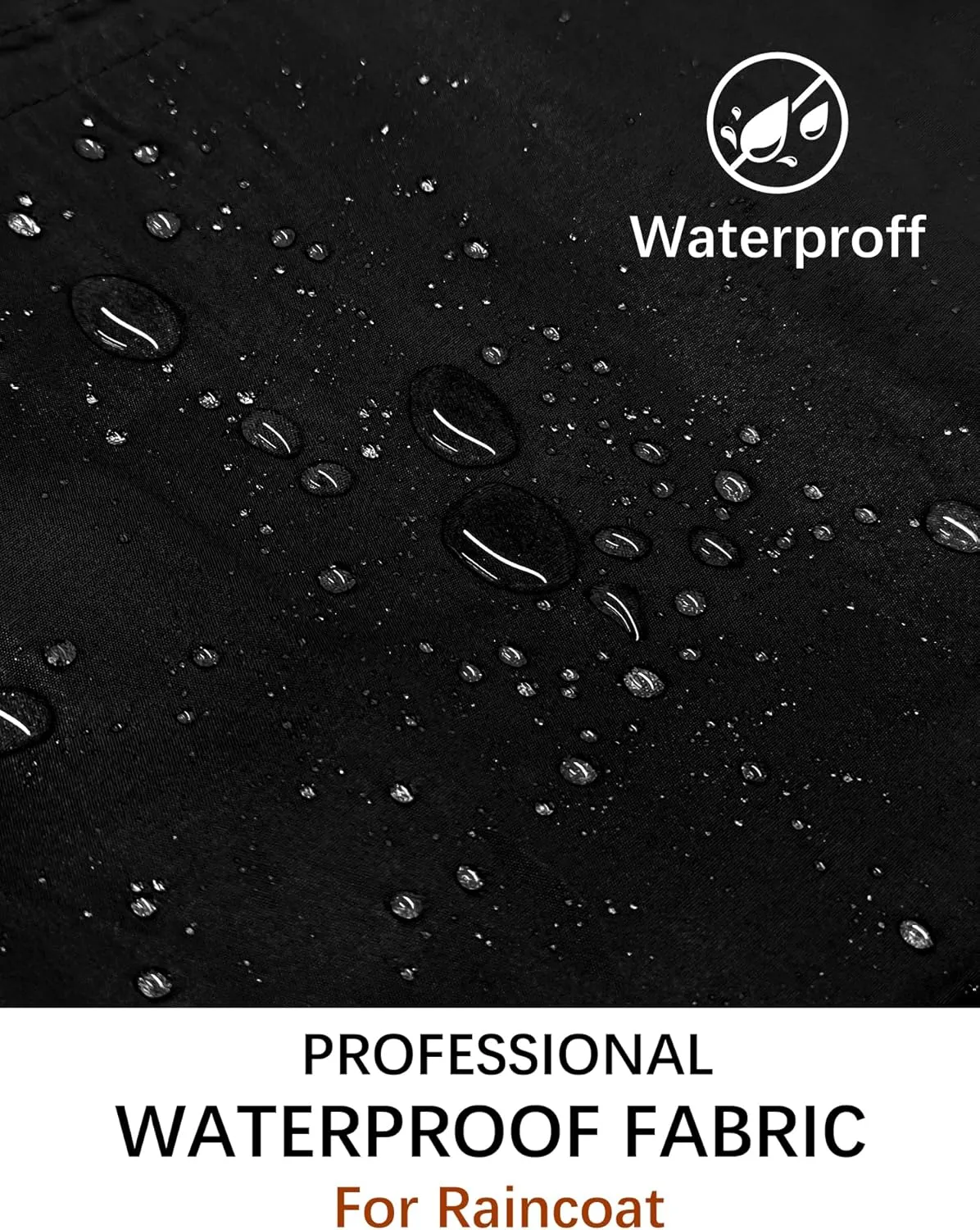 Bloggerlove Rain Jacket for Women Long Raincoat with Hood Lightweight Windbreaker Waterproof Outdoor Trench Coat
