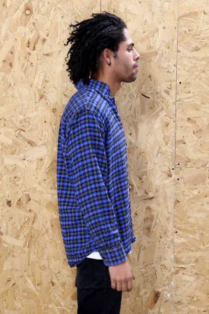 Blue Chequered Fannel Shirt