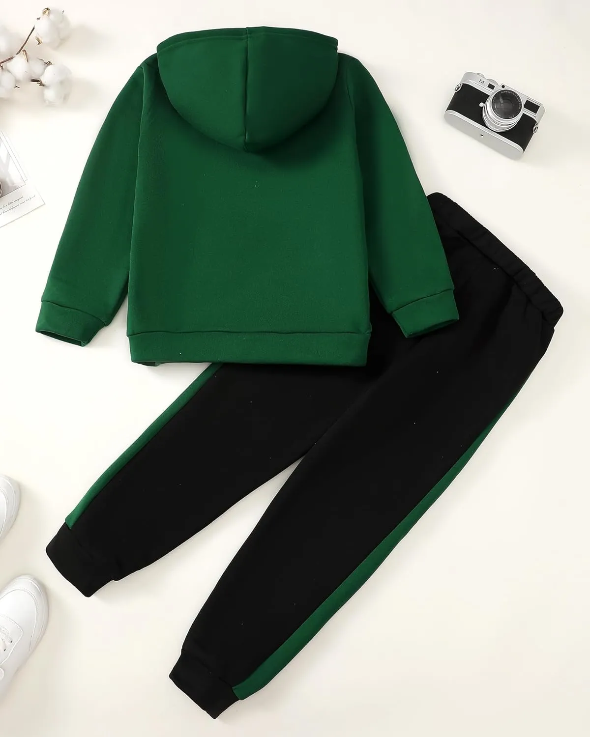 Boy Clothes Kids Boys Fall Winter Outfits Long Sleeve Fleece Hooded Tracksuit Sweatshirt Tops Jogging Sweatpants