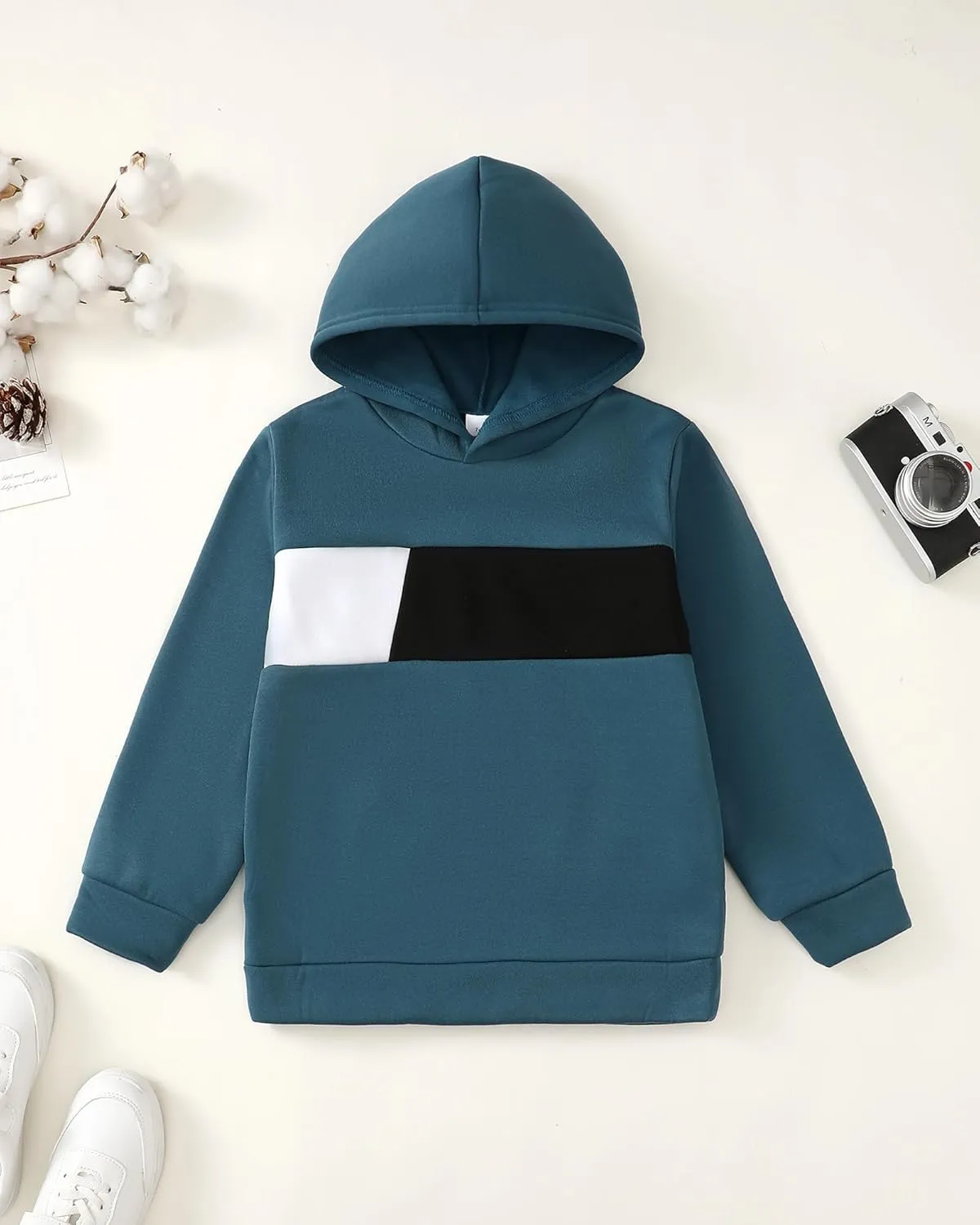 Boy Clothes Kids Boys Fall Winter Outfits Long Sleeve Fleece Hooded Tracksuit Sweatshirt Tops Jogging Sweatpants