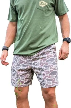 Burlebo Classic Deer Camo Everyday Shorts - Grey Pocket