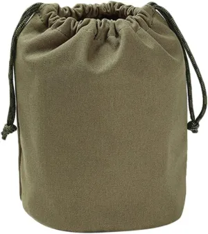 Canvas Drawstring Backpack Tote Bag Heavy Duty Storage Bags for Camping Outdoor for Tableware Cutlery