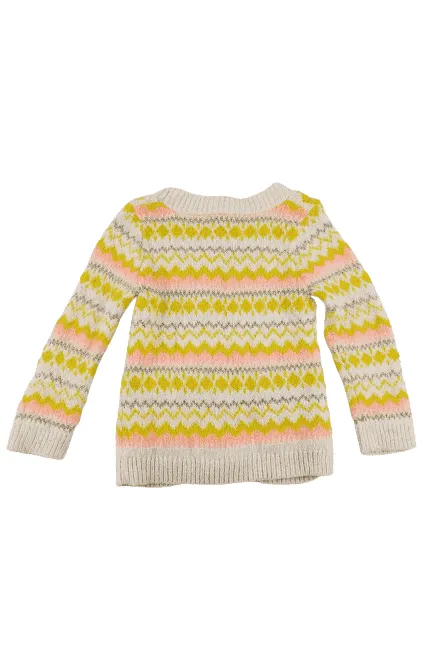 Cat & Jack girls multicolor button down sweater size 2T