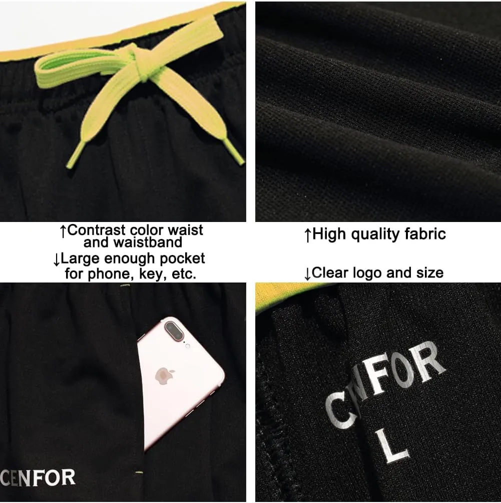 CENFOR Men's Sweatpants with Pockets Open Bottom Workout Pants, for Athletic, Jogging, Training, Casual