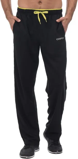 CENFOR Men's Sweatpants with Pockets Open Bottom Workout Pants, for Athletic, Jogging, Training, Casual