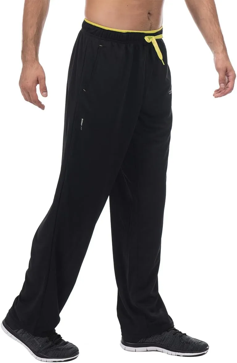 CENFOR Men's Sweatpants with Pockets Open Bottom Workout Pants, for Athletic, Jogging, Training, Casual