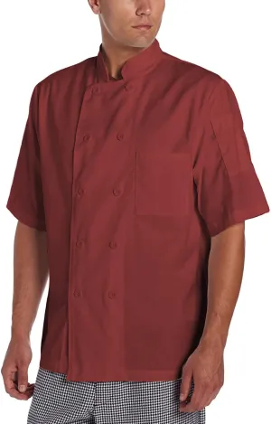 Chef Code Men's Short Sleeve Unisex Classic Chef Coat