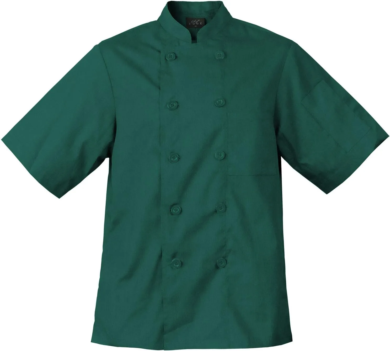 Chef Code Men's Short Sleeve Unisex Classic Chef Coat