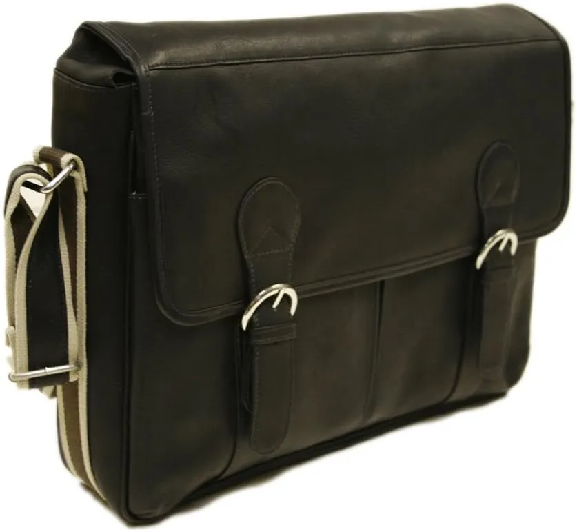 Classic Expandable Messenger Bag, Black, One Size