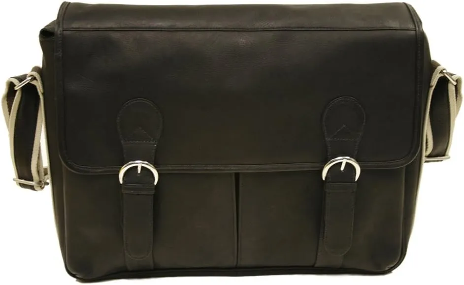 Classic Expandable Messenger Bag, Black, One Size