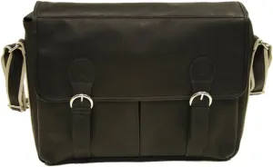 Classic Expandable Messenger Bag, Black, One Size