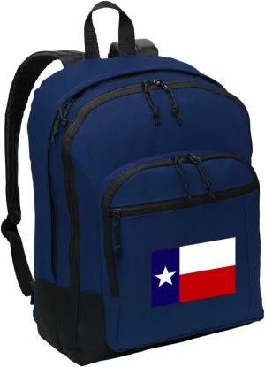 Classic Texas Backpack Medium Texas Flag Backpack Laptop Sleeve