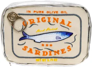 Cosmetics Bag - Make up Bag, Canned Sardine Makeup Organizer Cosmetic Toiletry Pouch, Creative Cute Canned Fish Design Aesthetic Toiletry Storage Bag for Eye Shadow, Skincare Product