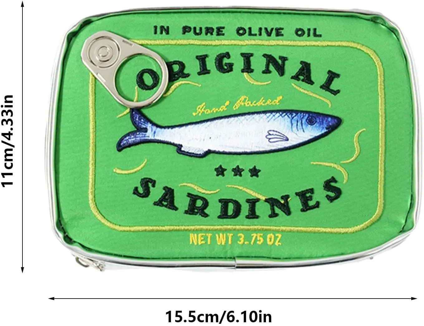 Cosmetics Bag - Make up Bag, Canned Sardine Makeup Organizer Cosmetic Toiletry Pouch, Creative Cute Canned Fish Design Aesthetic Toiletry Storage Bag for Eye Shadow, Skincare Product
