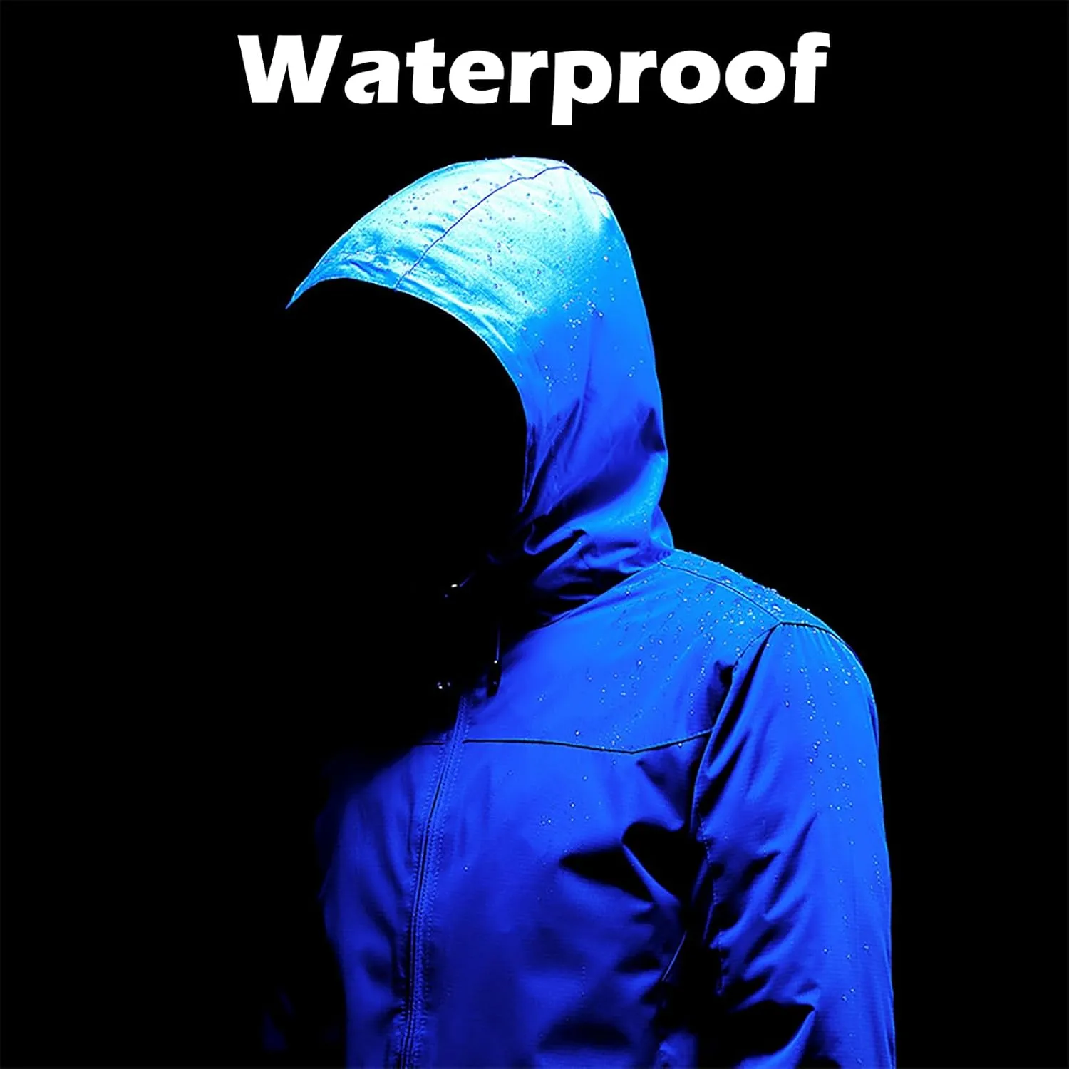 Custom Waterproof Jacket for Men Lightweight Windbreaker Rain Coat with Hood Add Your Logo
