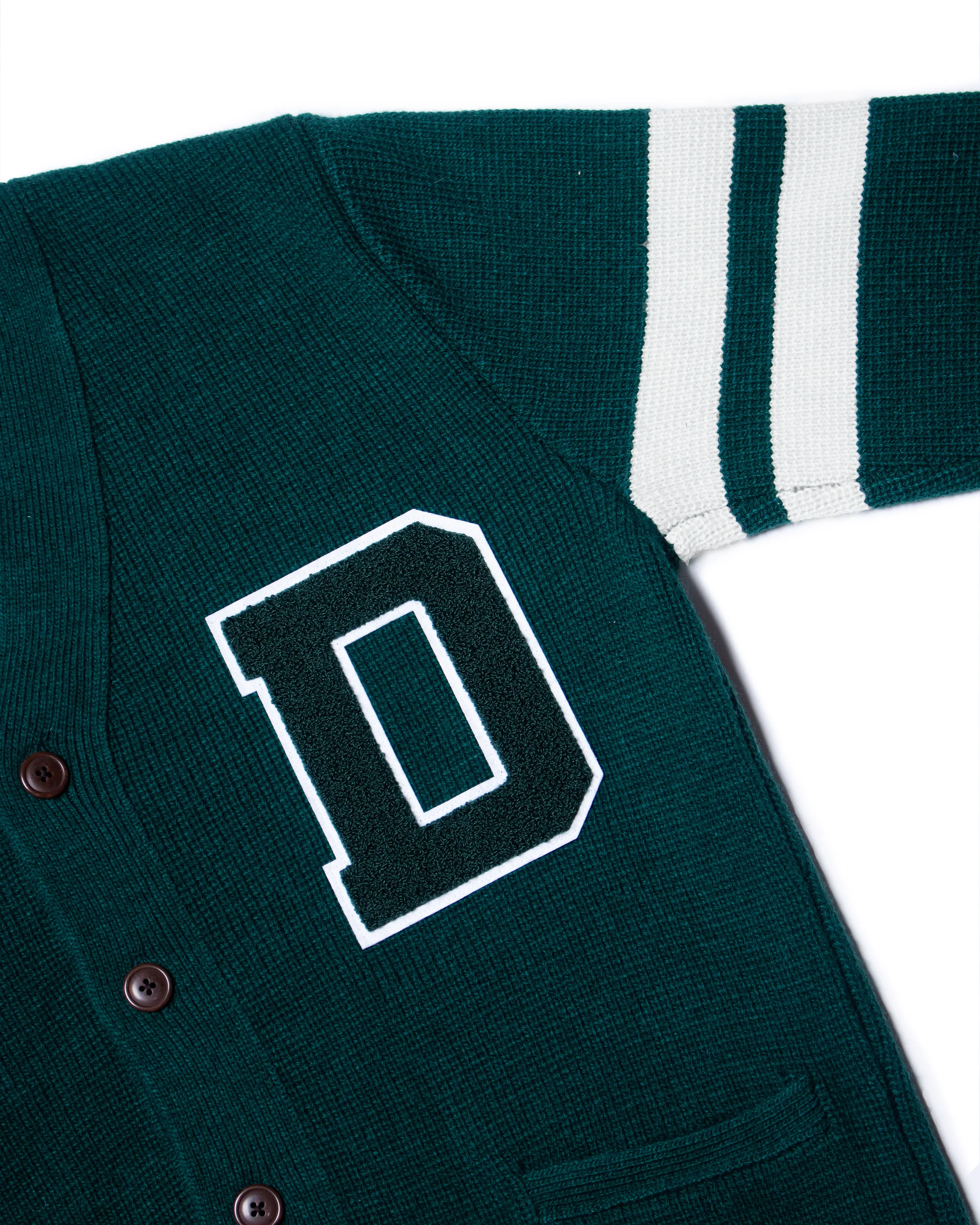 DARTMOUTH VARSITY CARDIGAN - GREEN