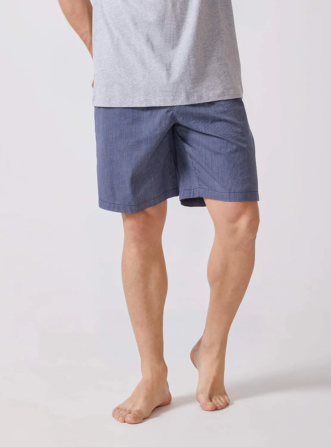 DAVID ARCHY Men's 2 Pack Comfy Cotton Sleep Shorts Lounge Wear Pajama Pants