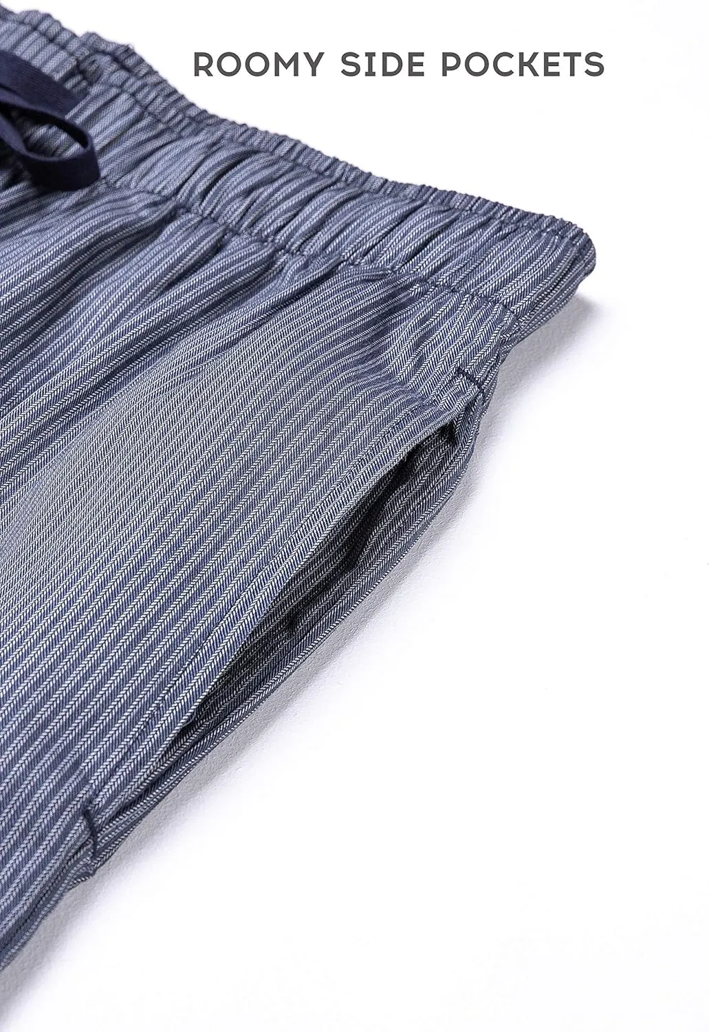 DAVID ARCHY Men's 2 Pack Comfy Cotton Sleep Shorts Lounge Wear Pajama Pants