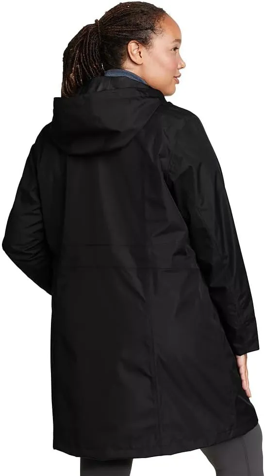 Eddie Bauer Women's Girl on the Go Waterproof Trench Coat