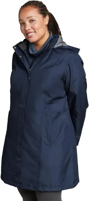 Eddie Bauer Women's Plus Size Girl on The Go Trench Coat