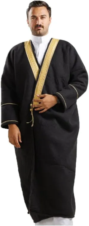 Farwa Bisht style - Warm Winter Fur Coat - Mens Khaleeji Islamic Arabian