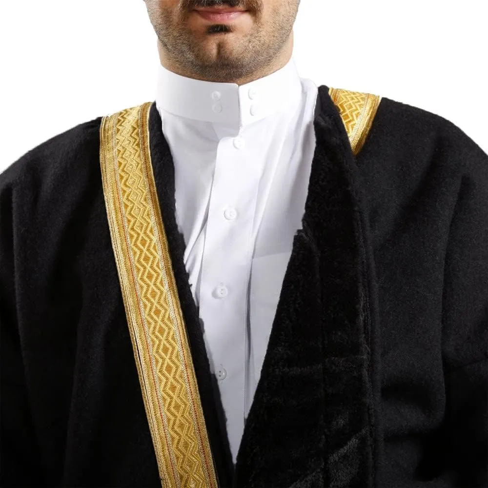 Farwa Bisht style - Warm Winter Fur Coat - Mens Khaleeji Islamic Arabian