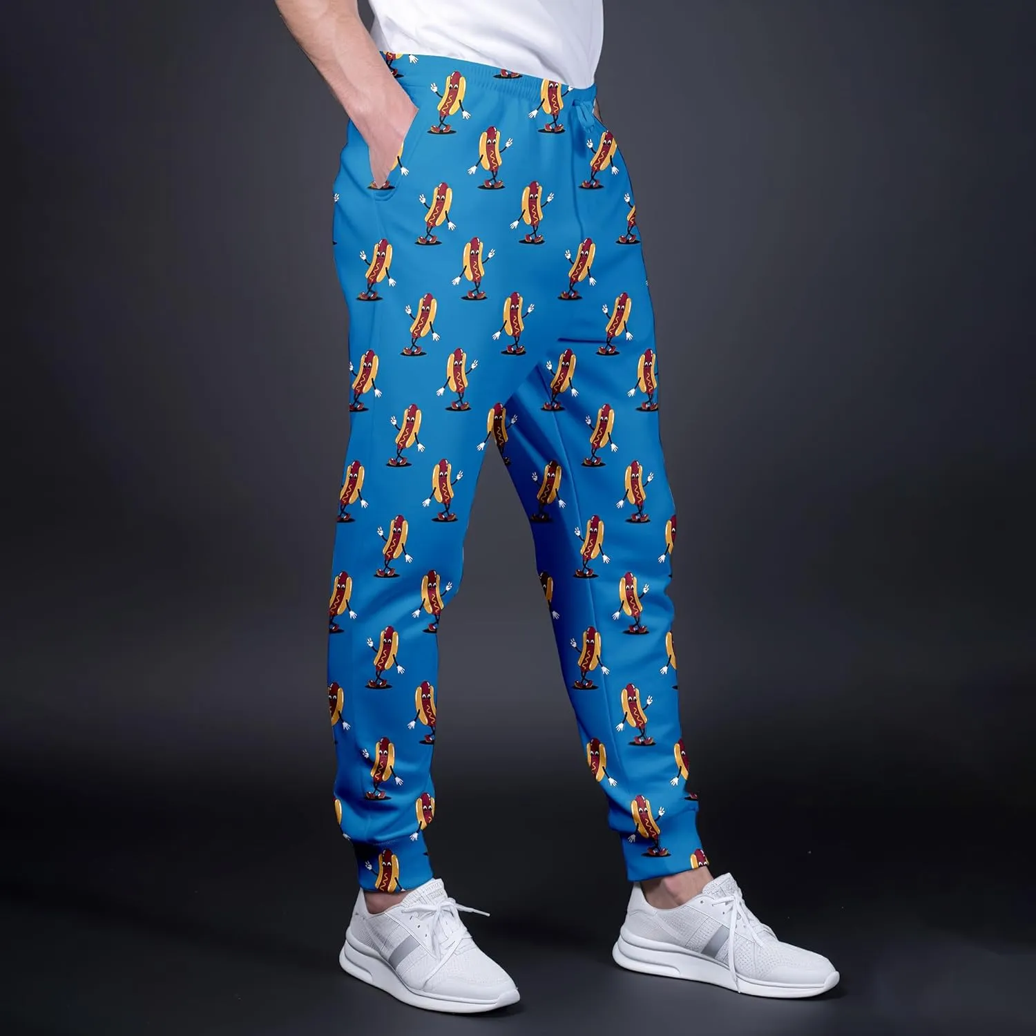 Fashion 80s Style Jogger Sweatpants Mens Funny Joggers Pants Casual Track Pants 90s Outfit for Men Sports Athletic