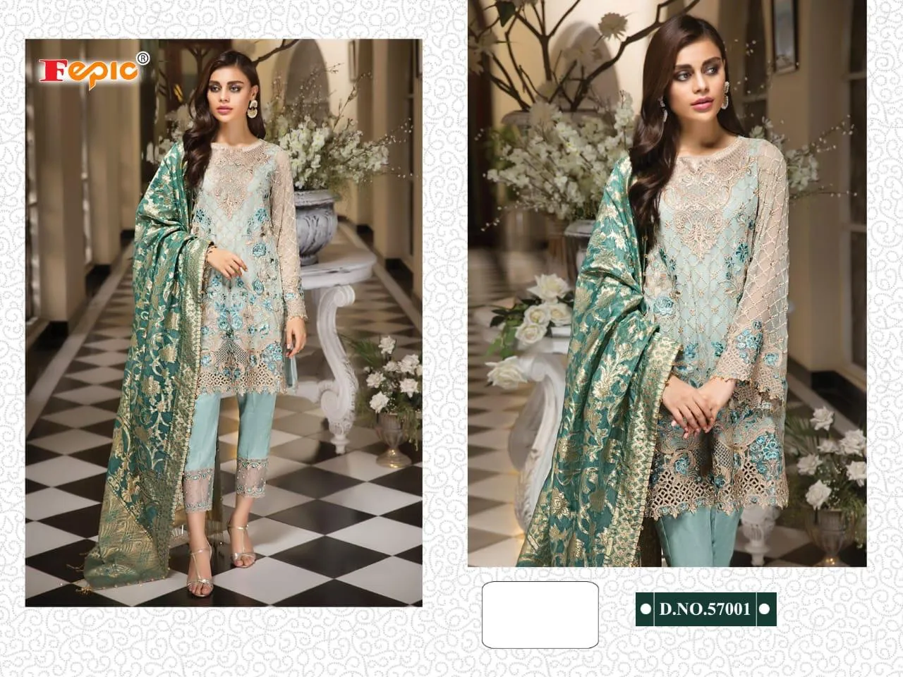 Fepic Rosmeen Georgette Pakistani Dress Material