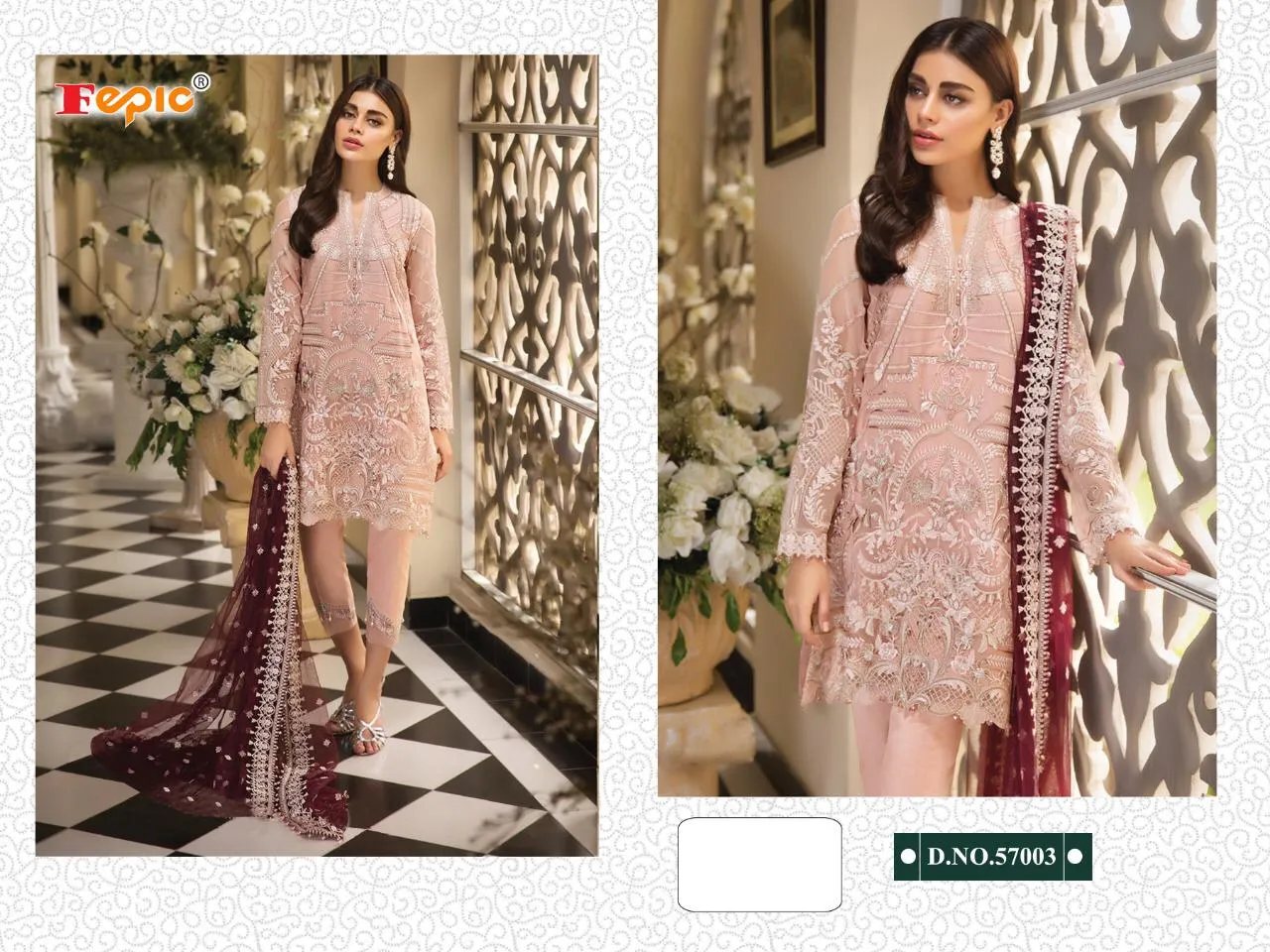 Fepic Rosmeen Georgette Pakistani Dress Material