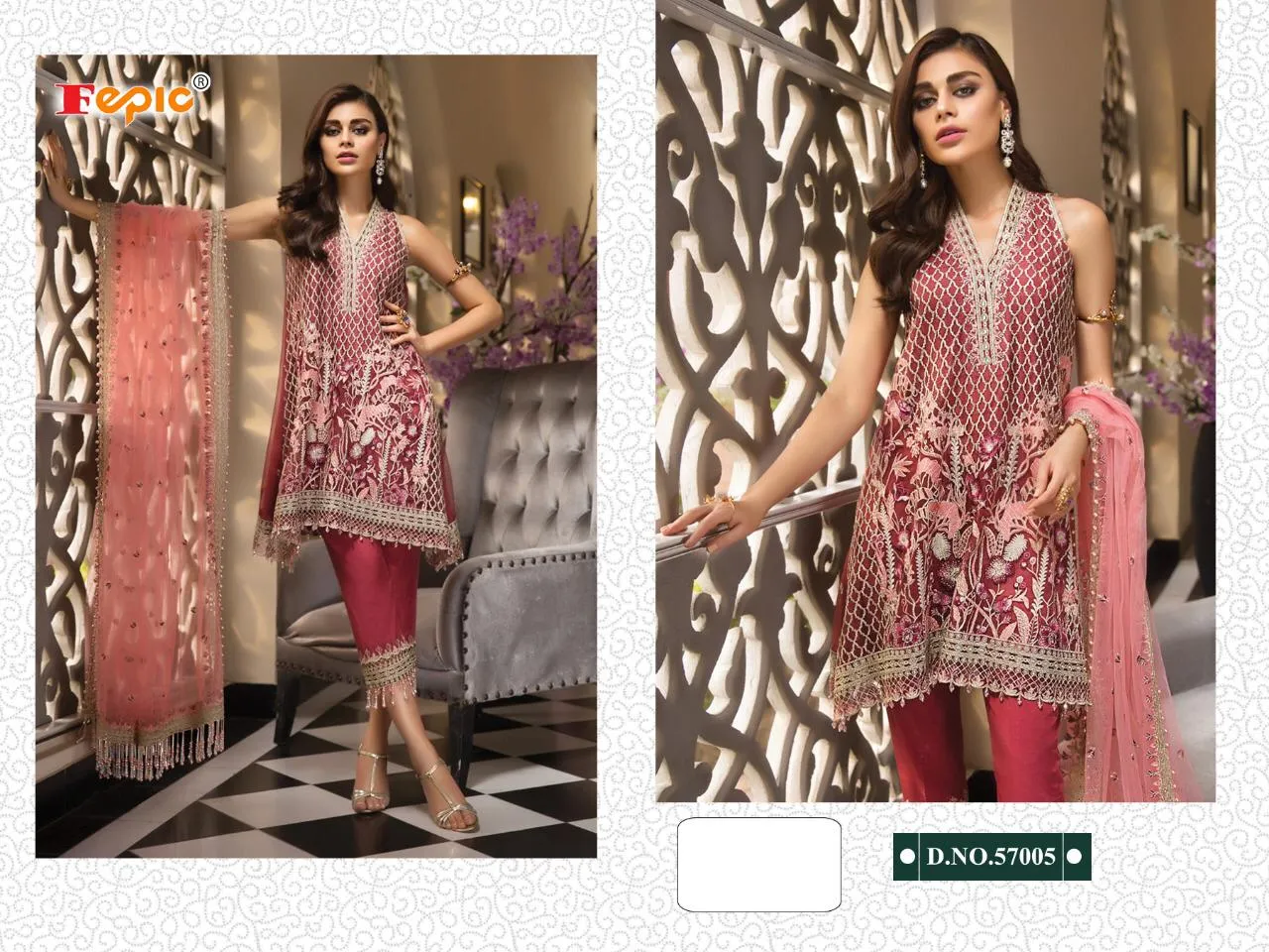 Fepic Rosmeen Georgette Pakistani Dress Material