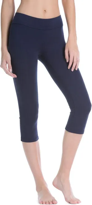 Fishers Finery Women's Ecofabric Classic Athletic Workout Yoga Capri