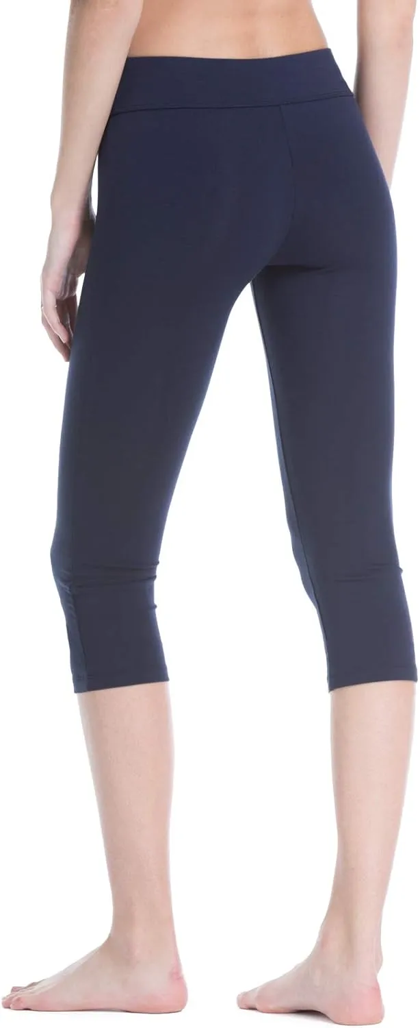Fishers Finery Women's Ecofabric Classic Athletic Workout Yoga Capri